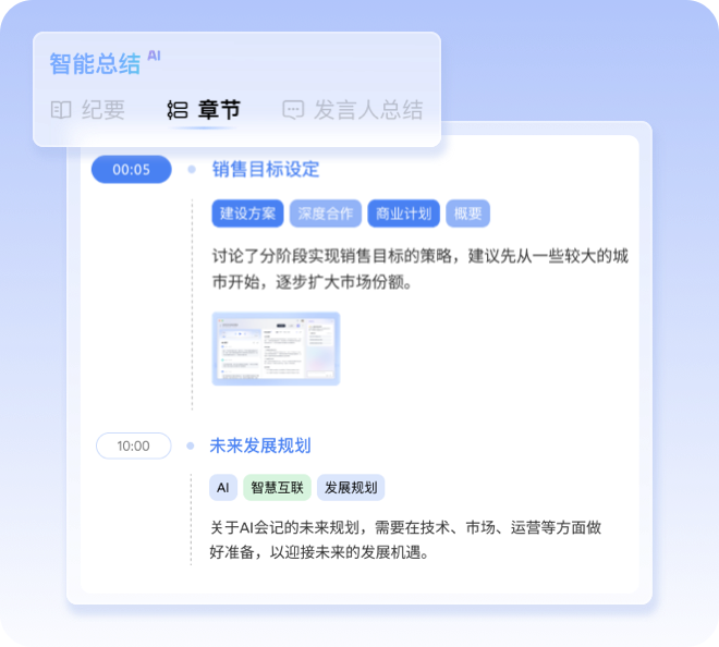 AI 会记会议总结